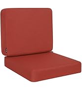 Favoyard Outdoor Deep Seat Cushion Set, 24 x 24 Inch Rainproof &amp; 3-Year Fade Resistant Patio Furn...