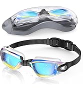 Aegend Swim Goggles, Swimming Goggles No Leaking Full Protection Adult Men Women Youth