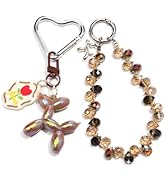 Bag Charms Balloon Dog Keychains for Women Cute Bling Keychain Wristlet, Girly Key Chain Accessor...