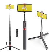 COLORLIZARD CellphoneTripod with Remote, Aluminum Alloy Selfie Stick Tripod, Best Foldable Mini E...