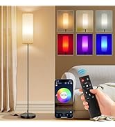FRIDEKO HOME Floor Lamp, 9W 800LM Color Changing Smart Lamp with Music Sync, App &amp; Remote Control...