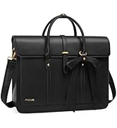 MOSISO Laptop Bag for Women, 15-15.6 inch PU Leather Laptop Shoulder Bags Convertible Backpack, 1...