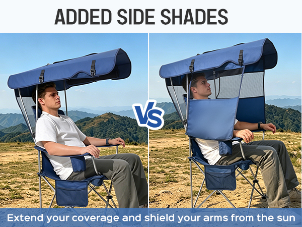 camp chair with canopy