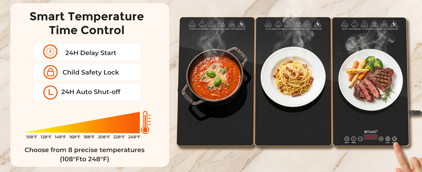 electric warming trays for food