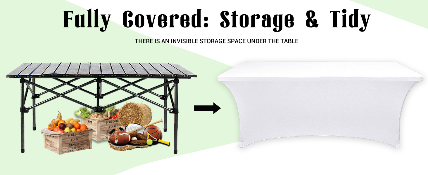 spandex table covers 6ft