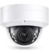 Real HD 4K 8MP PoE IP Vandal Dome PoE IP Camera Outdoor, 2.8mm Wide Angle 105° Fov, 98Ft Night Vi...