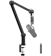 IXTECH Boom Arm Mic Stand with Extension Tube Upgraded Microphone Arm for Shure SM7B MV7 Blue Yet...