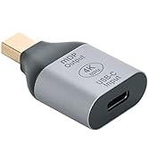 Cablecc USB-C Type C Female Source to Mini Displayport DP Sink HDTV Adapter 4K 60hz 1080p for Tab...