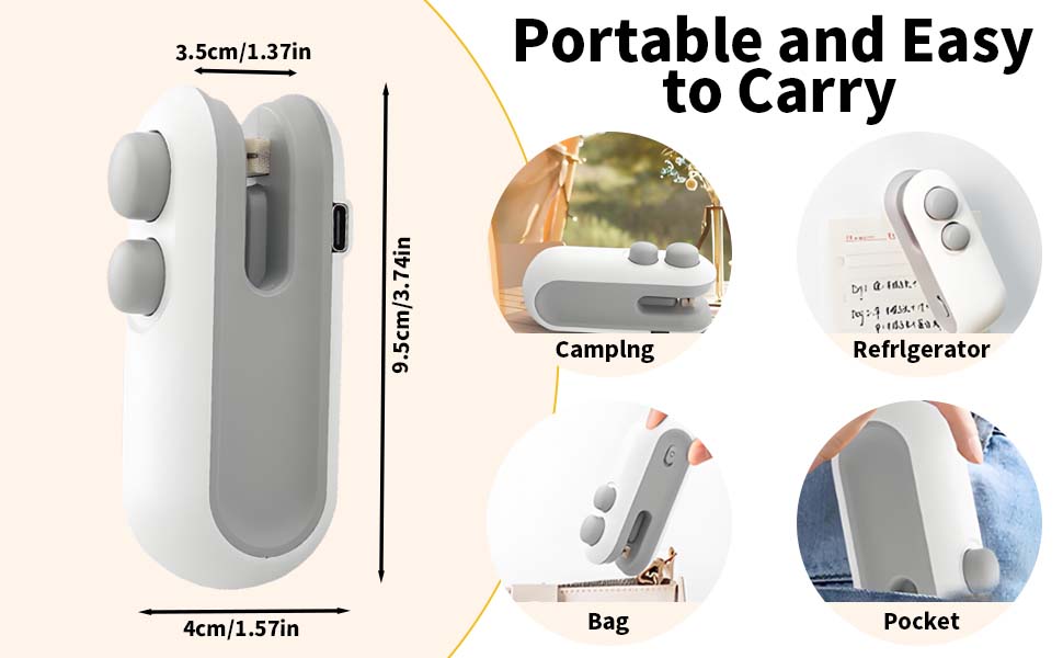 Bag Sealer With Cutter And Magnet