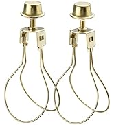 Aspen Creative 20027A, Light Bulb Clip-On Adapter with shade attaching finial in Polished Brass F...