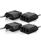 Unidapt European travel plug adapters - US to Europe power adapter, handy wall outlets converters...