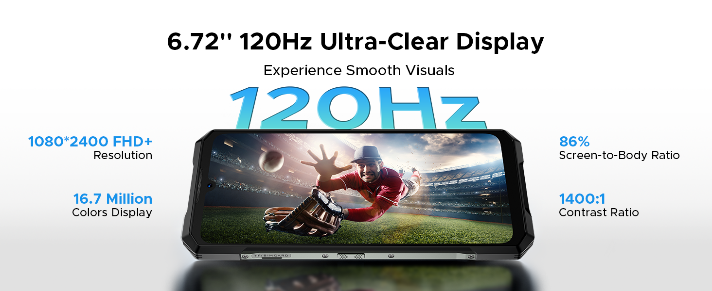 6.72''+120 Hz Display