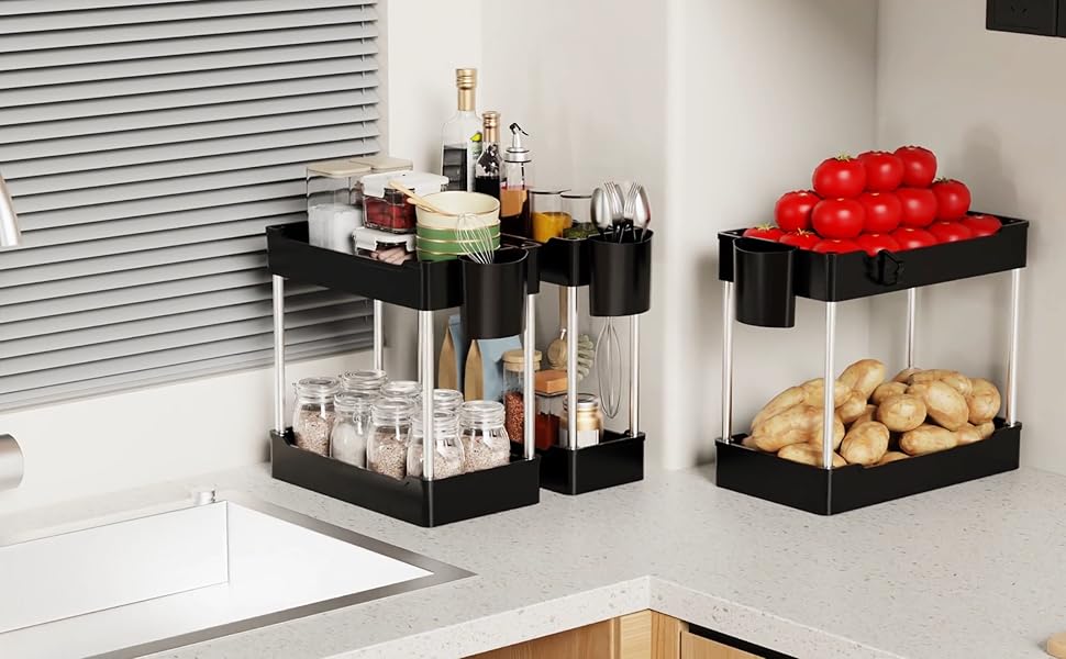 Kitchen countertop storage