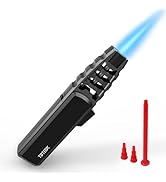 TBTeek Butane Torch Lighter - Adjustable Jet Flame Lighter, Blow Torch, Refillable Bright Fire To...