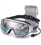 Rantizon 2026 New Swim Goggles, Wide View Swimming Goggle for Adult, Anti Fog &amp; UV Leak Proof Gog...