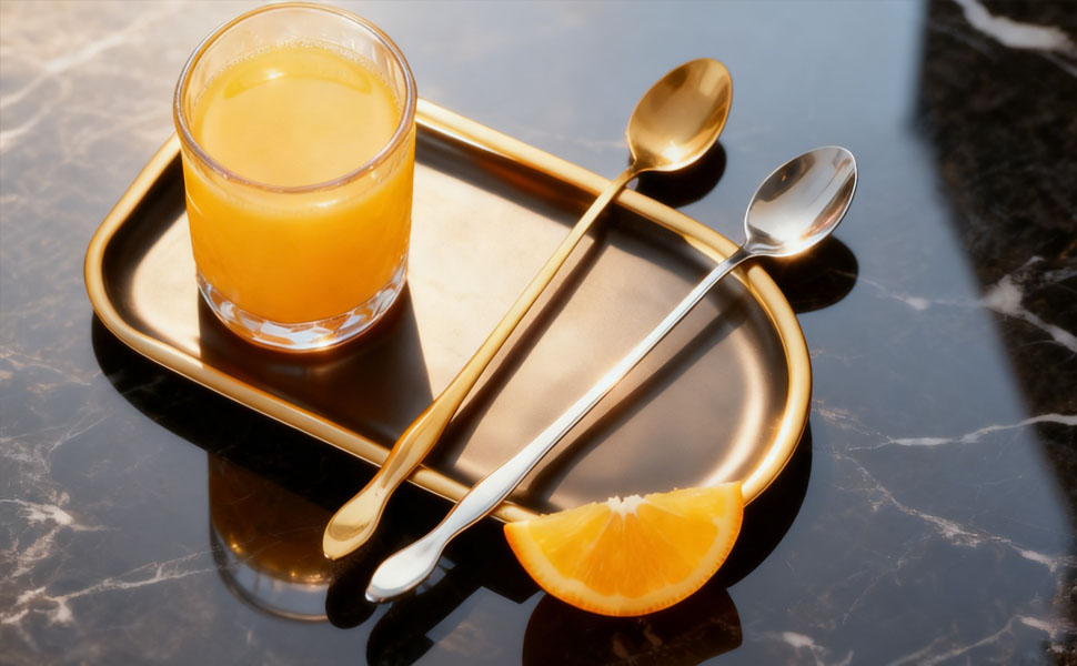 2 PCS Long Coffee Spoons