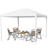 10x10 Gazebo Waterproof Outdoor Canopy Patio Tent Party Tent for Wedding BBQ Cater