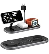 3 in 1 Wireless Charger for iPhone, Magnetic Foldable Charging Station for Magsafe for iPhone 15/...