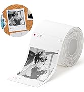 NIIMBOT Photo Label only for B21 Pro Label Printer, 2.1x2.6in (54x67mm) Photo Paper, Waterproof S...