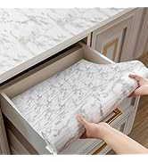 Shinlendid Drawer and Shelf Liner for Kitchen Cabinets, Non-Adhesive Strong Grip Cabinet Liners f...