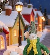 4 Pack Christmas Felt Mice