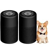 2 Pack Air Purifiers for Bedroom Home, True HEPA Filter for Dust, Smoke, Pet Dander, Small Air Pu...