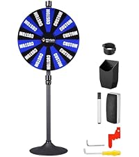 WinSpin 24 Inch Heavy Duty Spinning Wheel with Stand 12 Slots