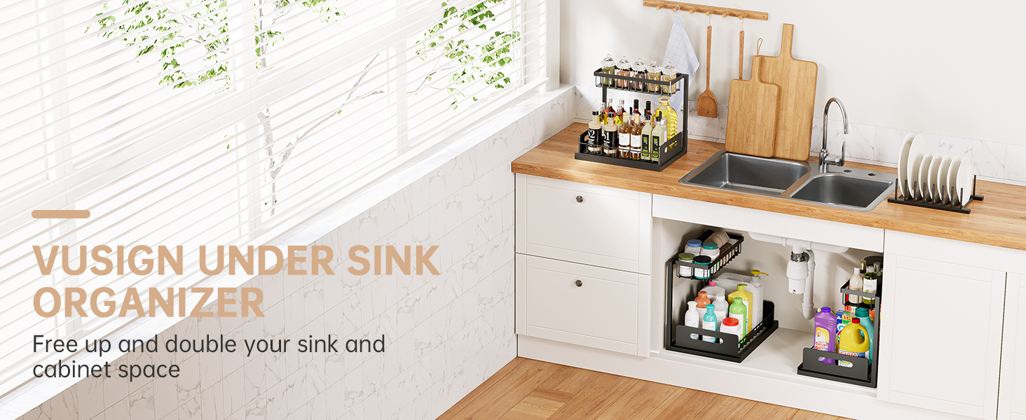 sink organizer rack for kitchen