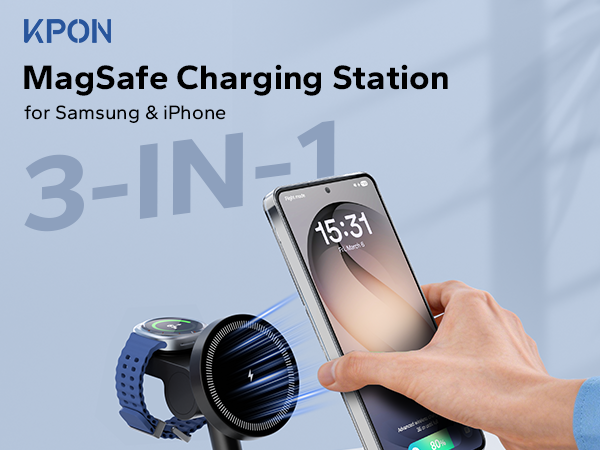 magsafe 3 in 1 charging station for samsung galaxy wireless