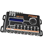 PRV AUDIO Car Audio DSP 2.8X Digital Crossover and Equalizer 8 Channel Full Digital Signal Audio ...