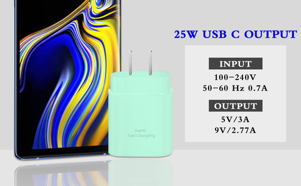 Samsung charger green