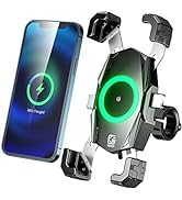 KEWIG Motorcycle Phone Mount with Qi 15W Wireless Charger &amp; USB C 20W Fast Charging Port, 1S One-...
