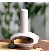 Handcrafted Palo Santo Holder Mini Chiminea Cone Incense Stick Burner Ceramic for Meditation Acce...