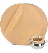 Elsjoy 60 Pack 20 Inch Round Parchment Paper, Unbleached Dutch Oven Liners Disposable Parchment S...