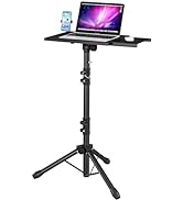 DECOSIS Projector Stand Tripod with Removable Mouse Tray, Adjustable Laptop Tripod Stand from 23....