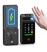 eLinkSmart Palm Vein Smart Door Lock Built-in WiFi, 6 in 1 Keyless Entry Door Lock with App Remot...