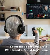 Skyaudio Wireless Headphones for TV, TV Headphones Wireless for Seniors with USB Transmitter,Over...