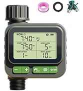 Sprinkler Timer, Programmable Water Timer for Garden Hose, Outdoor Hose Faucet Timed with 4 Plans...