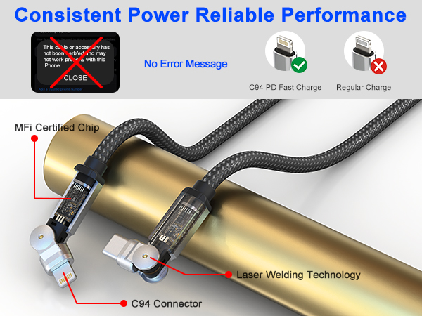 rotating iphone se charger
