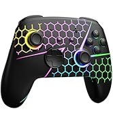 Switch 2 Pro Controller for Switch2/OLED, Hall Effect Controller Wireless with One-Key Wake Up, F...