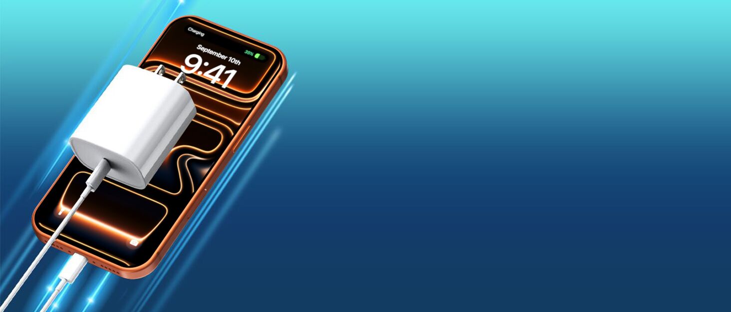 20w 40w iphone 17 16 15 charger fast charging block apple charger usb c cable