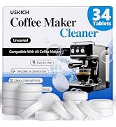 Coffee Machine Cleaner Descaler Tablets 34 Pack, Coffee Maker Cleaner for Keurig, Ninja, Breville...