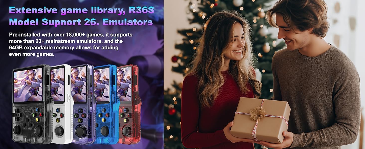 R36S Handheld Game Console