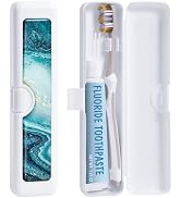 Gerkia Toothbrush Travel Case - Colorful Pattern, Holder and Covers for Toothbrushes, Includes To...