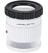 JARLINK 30X Jewelers Loupe, Adjustable Focal Length Magnifier with 3 LED Light for Gems, Jewelry,...