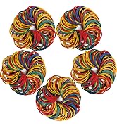 AIWOQI Rubber Bands size#10 rubber band 760pcs Elastic Rubber Band 1 inch Multicolour #10 rubber ...