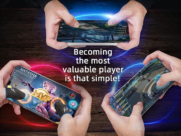 Gaming Finger Sleeve for Mobile Game Controller