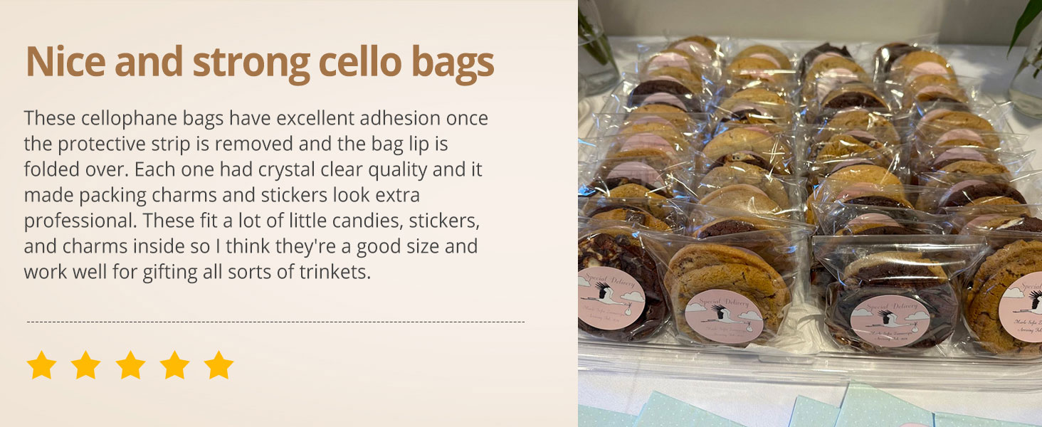 Sealable Cellophane Plastic Treat Bag