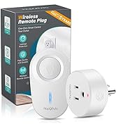 HAPYTHDA Wireless Remote Control Outlet, No Wiring Needed Remote Light Switches Kit, 500 Feet RF ...