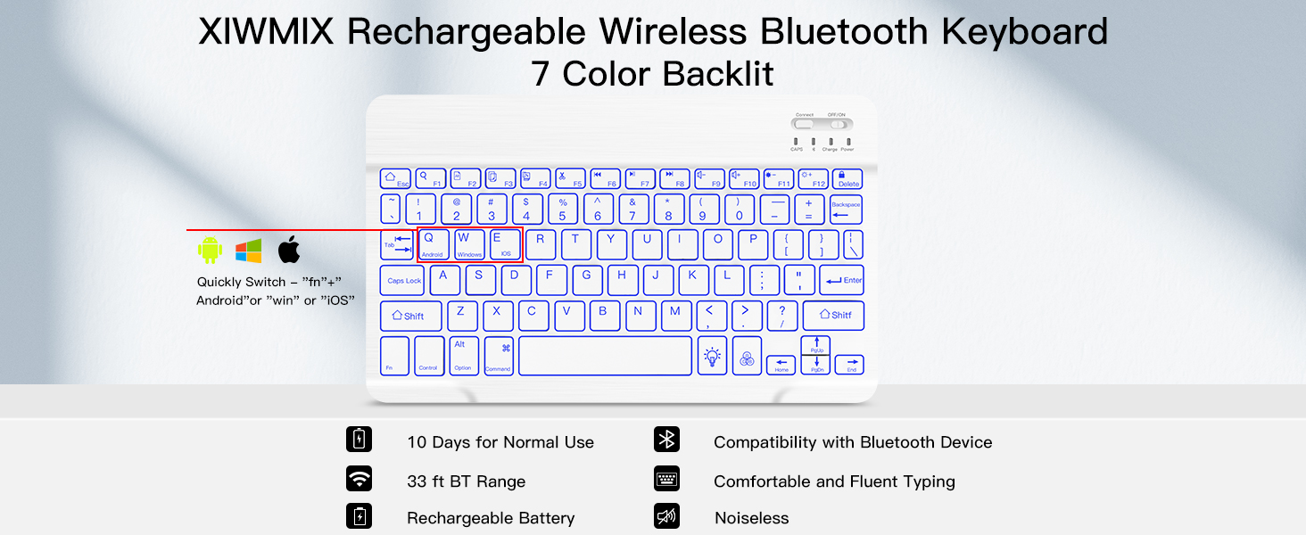 keyboard for ipad white